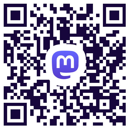Vervain's Mastodon QR code
